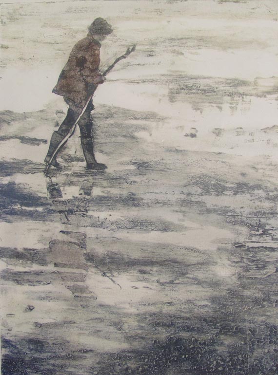 Aly vd Wal, wadloper, 60 x 40 cm, acrylaat-diepdruk
