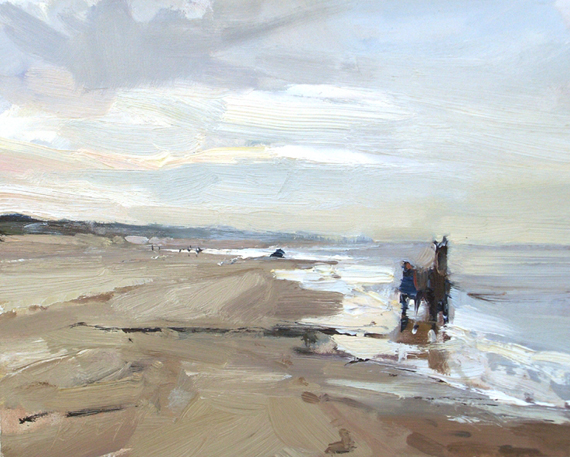 Roos Schuring, vloedlijn sulky (herfst), 24 x 30 cm